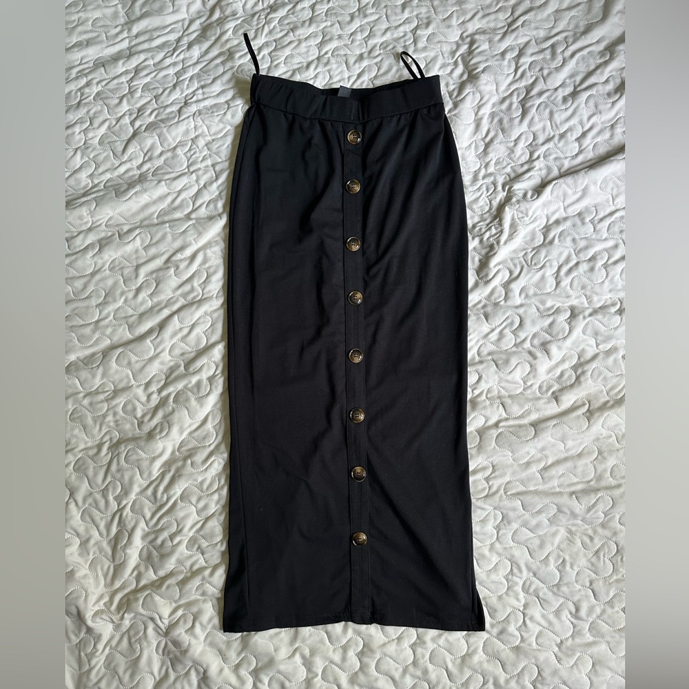SHEIN black maxi pencil skirt - Picture 1 of 4